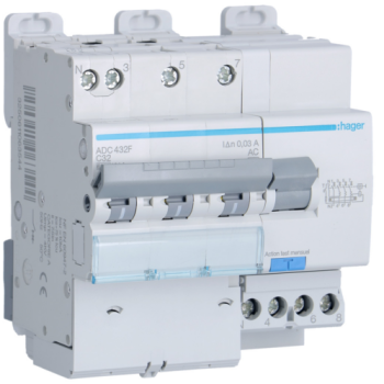  Disj.dif 3P+N 6-10kA C-32A 30m 