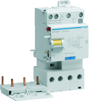 Bloc dif 2xsort.3P+N 25A 300mA 