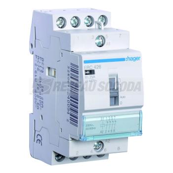  Contacteur cde manu 25A, 4O, 2 