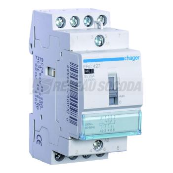  Contacteur cde manu 25A, 2F+2O 