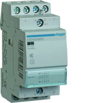  Contacteur Sil. 25A, 4F, 24VDC 