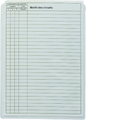  Jeu de 10 pochettes � plan A5 