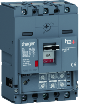  Disjoncteur h3+ P160 LSI 3x40A 