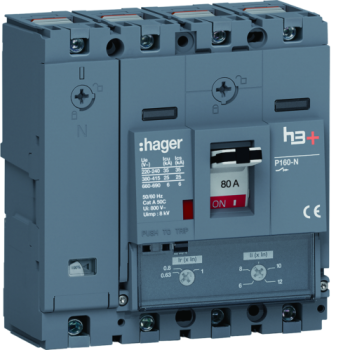  Disjoncteur h3+ P160 TM 4x80A 