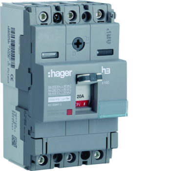  Disjoncteur h3 x160 MAG 3x20A 
