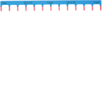  Barre pont 1P 63A lang. 10mm� 