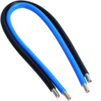  Jeu 2 conduct. 25mm� bleu + no 