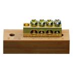  Borne en laiton, 2x10mm�/2x16m 
