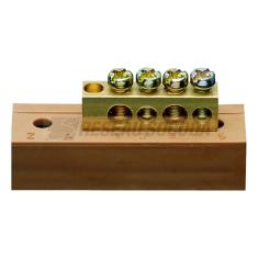  Borne en laiton, 2x10mm�/2x16m 