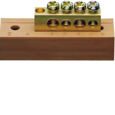  Borne en laiton, 2x10mm�/2x16m 