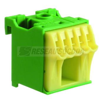  Bornier terre sanvis 5x4mm2 + 