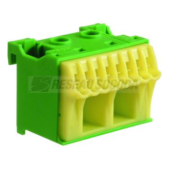  Bornier terre sanvis 8x4mm2 + 