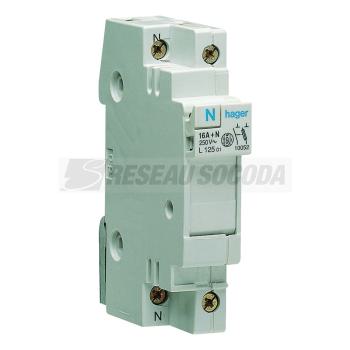  Coupe-circuit 1P+N 16A dom. 1M 