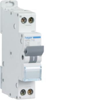  Disjoncteur 1P+N 3kA C-25A 1M 