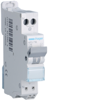  Disjoncteur 1P+N 3kA C-16A San 