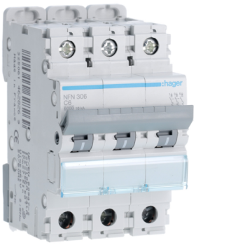  Disjoncteur 3P 6/10kA C-6A 3M 