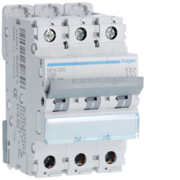  Disjoncteur 3P 6/10kA C-20A 3M 