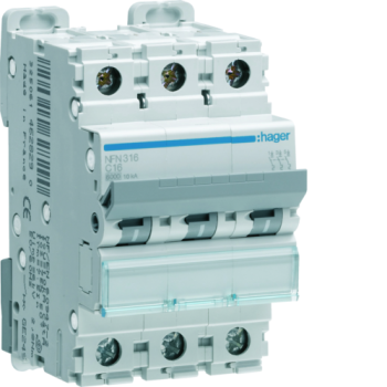  Disjoncteur 3P 6/10kA C-25A 3M 