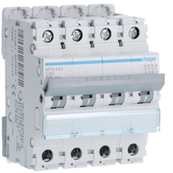  Disjoncteur 4P 6/10kA C-40A 4M 