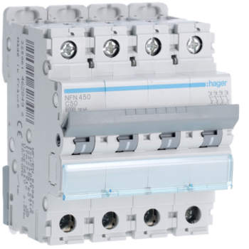  Disjoncteur 4P 6/10kA C-50A 4M 