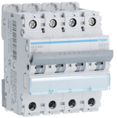  Disjoncteur 4P 6/10kA C-63A 4M 