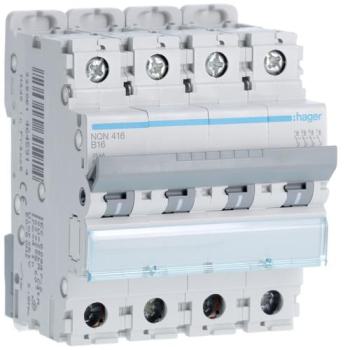  Disjoncteur 4P 25kA B-16A 4M 