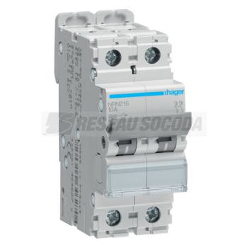  Disjoncteur 2P 25kA C-16A 2M 