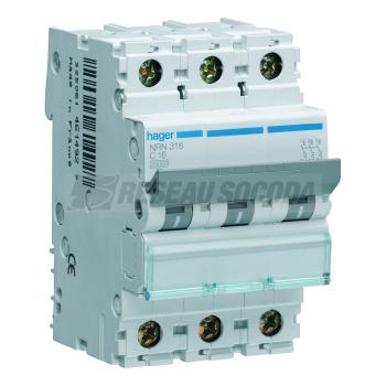  Disjoncteur 3P 25kA C-16A 3M 