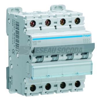  Disjoncteur 4P 25kA C-6A 4M 