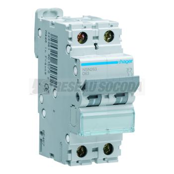  Disjoncteur 2P 15kA  D-63A 2M 