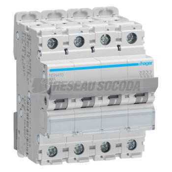  Disjoncteur 4P 25kA  D-10A 4M 