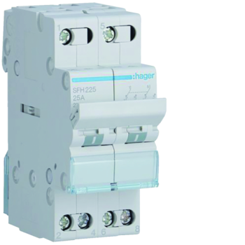  Inverseur 2P 25A, amont, I-II 
