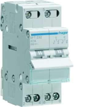  Inverseur 2P 32A, amont, I-0-I 
