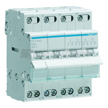  Inverseur 4P 40A, amont, I-0-I 