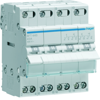  Inverseur 4P 40A, amont, I-0-I 