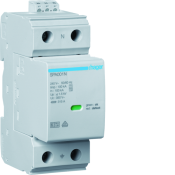  Parafoudre T1+T2 1P N-PE 100kA 