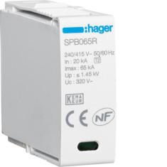  Cartouche L-N  In 20kA Imax 65 