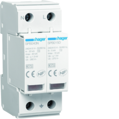  Parafoudre 2P T2 TNS/TT 15kA + 