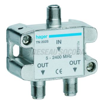  R�partiteur TV HERTZ/SAT 2 sor 