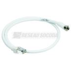  Cordon TV RJ45/fiche F 0.60m 