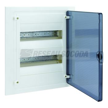  Coffret encastr� 24 M porte tr 