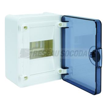  Coffret saillie 4 M porte tran 