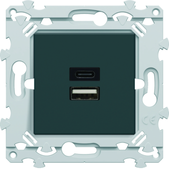  Chargeur Dble USB 3A type A+C 