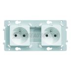  Prise double 2P+T SansVis Pure 