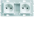  Prise double 2P+T SansVis Pure 