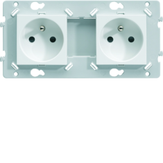  Prise double 2P+T SansVis Pure 
