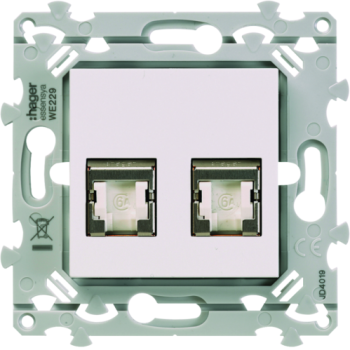  RJ45 CAT.6 STP double Gr.2TV P 