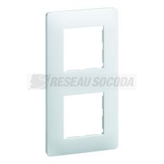  Ess. Plaque 2 postes 71 Blanc 
