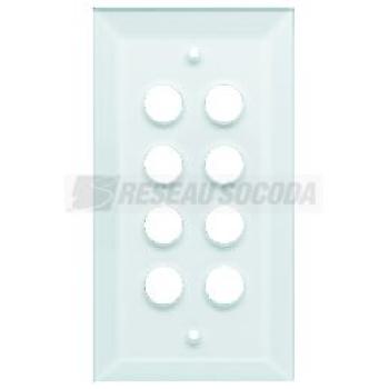  silea Plaque 8-postes vetro 