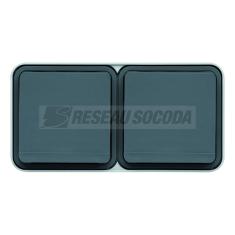  cubyko PC dble hor. 2P+T gris 